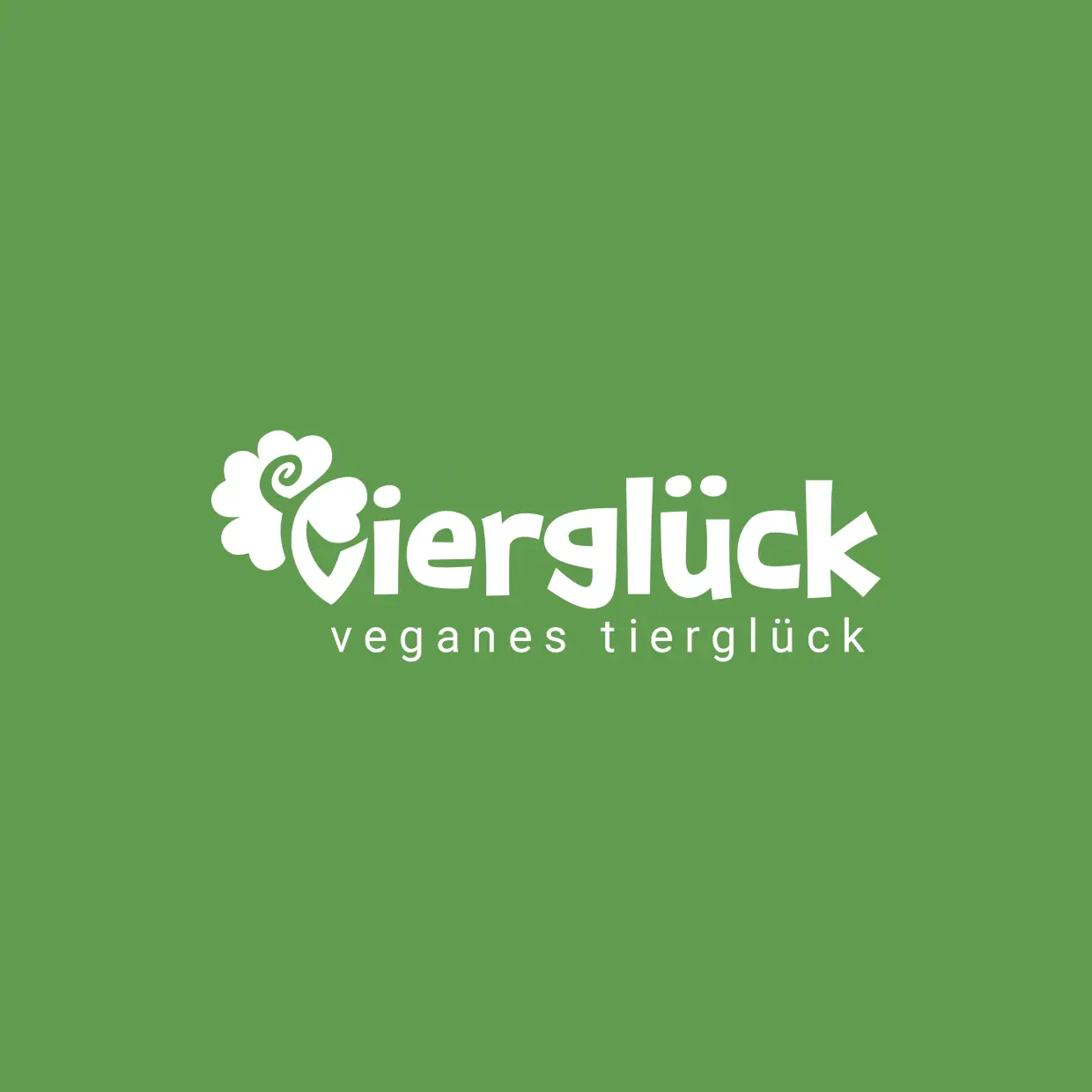 Logo von Vierglück vor grünem Hintergrund