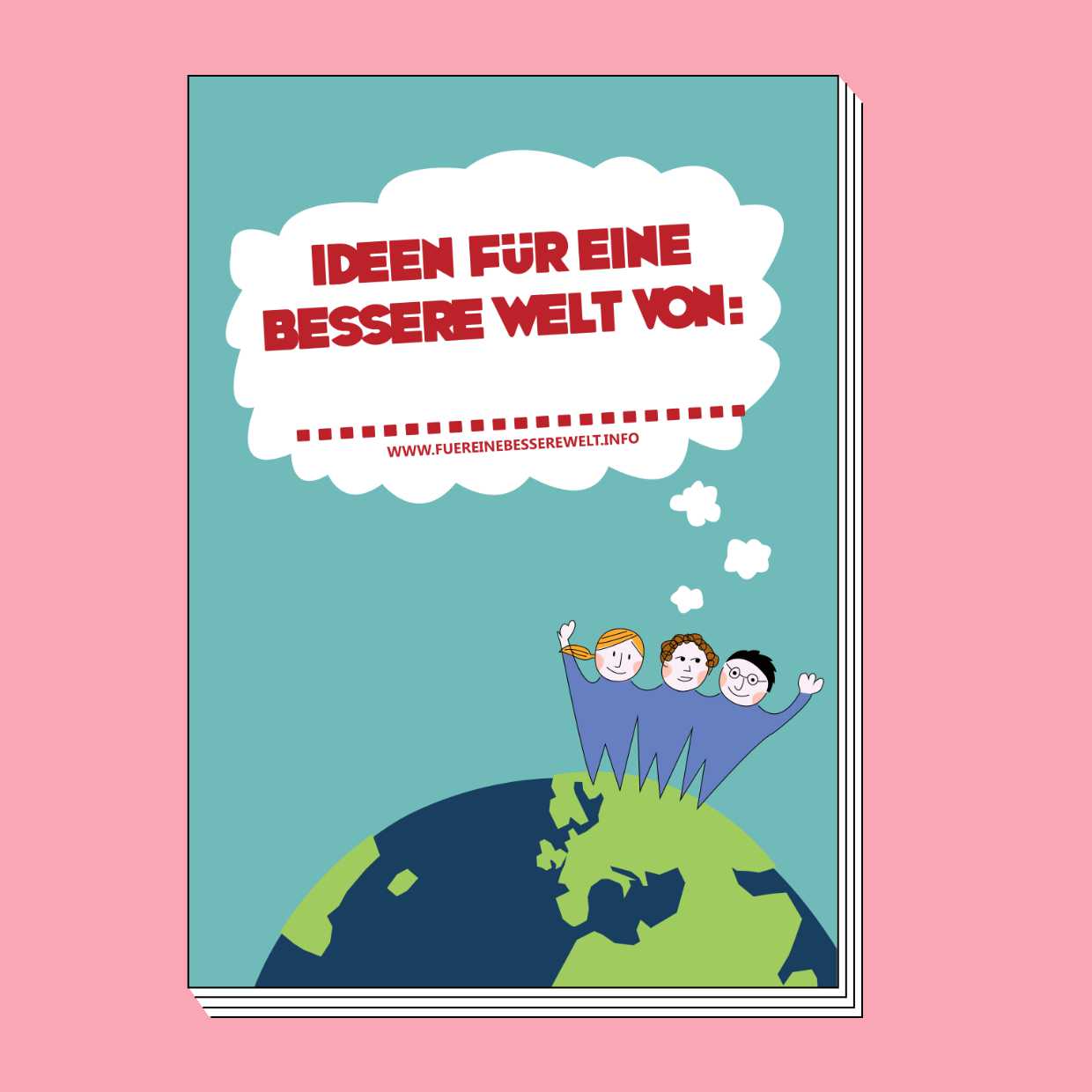 Cover der Broschüre "Ideen für eine bessere Welt"