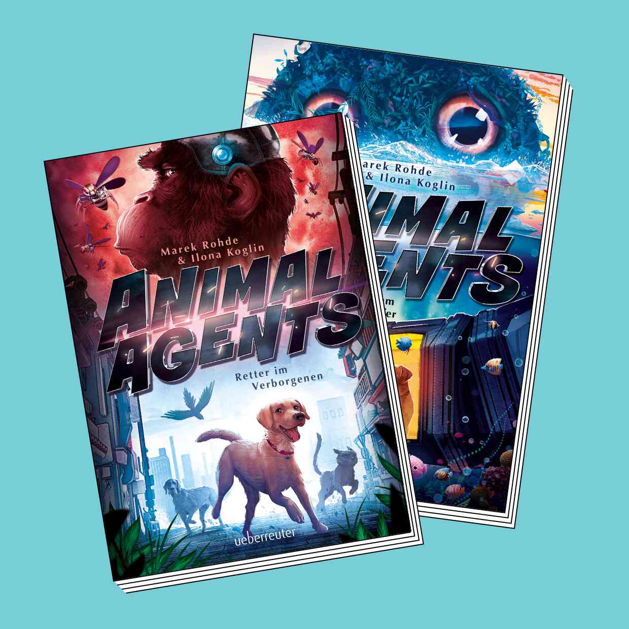 Cover der beiden Bände "Animal Agents"